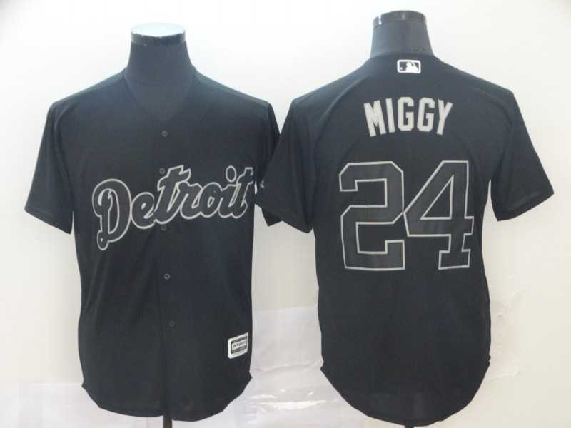 Tigers 24 Miguel Cabrera Miggy Black 2019 Players' Weekend Player Jersey,We sell and wholesale Tigers 24 Miguel Cabrera Miggy Black 2019 Players' Weekend Player Jersey on line form chian!